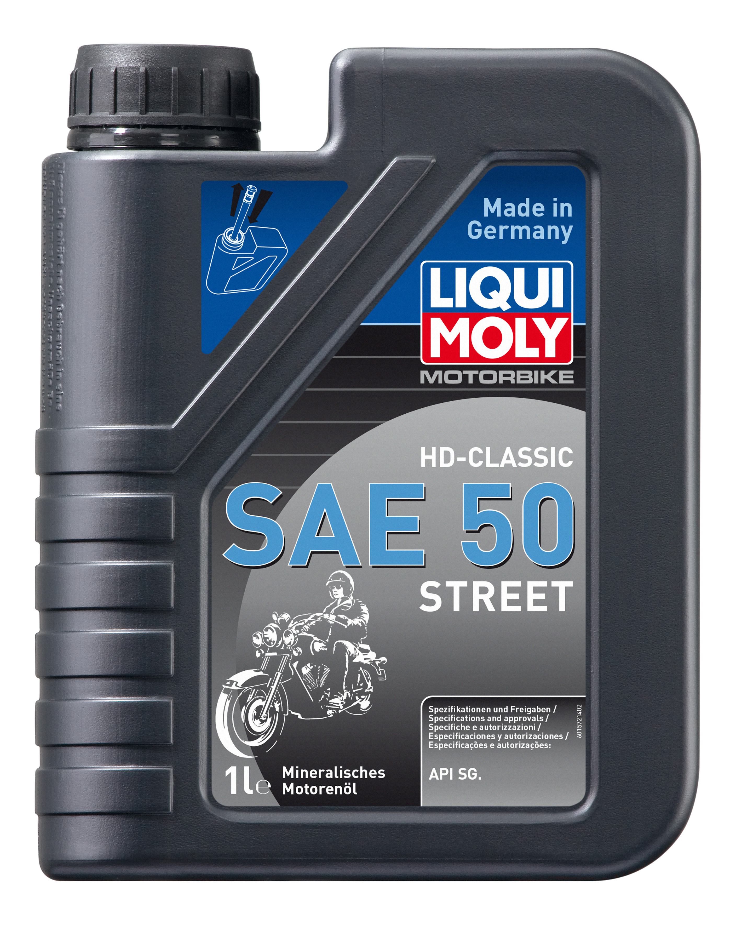 Масло Моторное Моtоrbiке 4Т Нd-Сlаssiс Strееt Sае 50 (Минеральное) (1L) LIQUI MOLY 1572
Масло Моторное Моtоrbiке 4Т Нd-Сlаssiс Strееt Sае 50 (Минеральное) (1L) LIQUI MOLY 1572