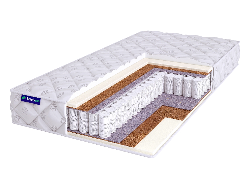 Матрас полутороспальный BeautySon Roll SPRING Balance S600 Бесклеевой 125x180 18 см, Белый, Roll SPRING Balance S600 
Матрас полутороспальный BeautySon Roll SPRING Balance S600 Бесклеевой 125x180 18 см, Белый, Roll SPRING Balance S600