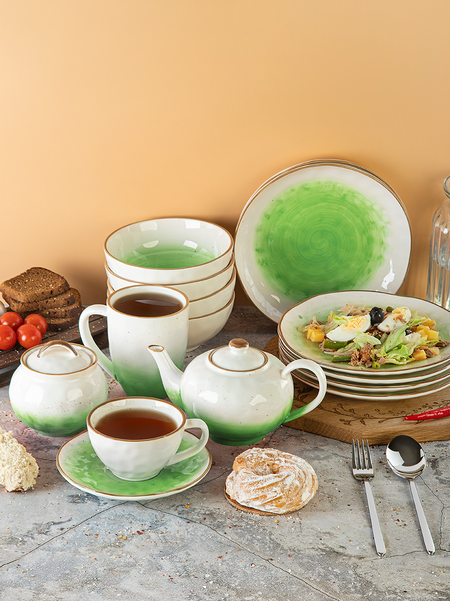 Тарелка 21 см зеленая The Sun Eco P.L. Proff Cuisine, 6шт, The Sun Eco 
Тарелка 21 см зеленая The Sun Eco P.L. Proff Cuisine, 6шт, The Sun Eco