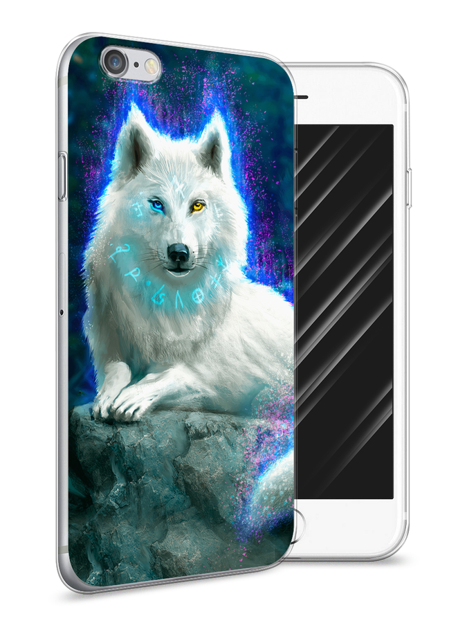 Чехол Awog на Apple iPhone 6S / Айфон 6S "Белоснежный волк", Белый;зеленый;фиолетовый, 0104S50-2
Чехол Awog на Apple iPhone 6S / Айфон 6S "Белоснежный волк", Белый;зеленый;фиолетовый, 0104S50-2