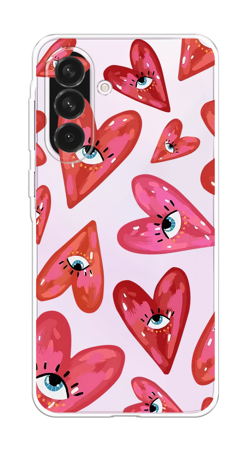 Чехол на Samsung Galaxy A56 5G "Сердечки с глазами", Коричневый;красный;розовый, 2110850-1
Чехол на Samsung Galaxy A56 5G "Сердечки с глазами", Коричневый;красный;розовый, 2110850-1