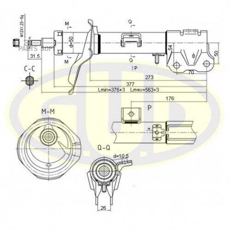 Амортизатор Пер L (Стойка) Cit C-Crosser 07-/Mit Outlander Ii 06-/Pgt 4007 07- G.U.D арт.
Амортизатор Пер L (Стойка) Cit C-Crosser 07-/Mit Outlander Ii 06-/Pgt 4007 07- G.U.D арт.