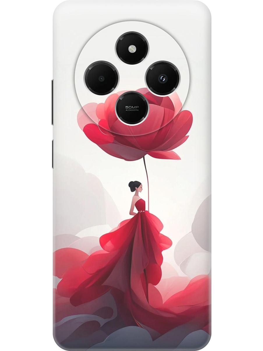 Силиконовый чехол на Xiaomi Redmi 14C / Poco C75 с принтом "Цветочная девушка в красном", Прозрачный;белый;красный, 786715721
Силиконовый чехол на Xiaomi Redmi 14C / Poco C75 с принтом "Цветочная девушка в красном", Прозрачный;белый;красный, 786715721
