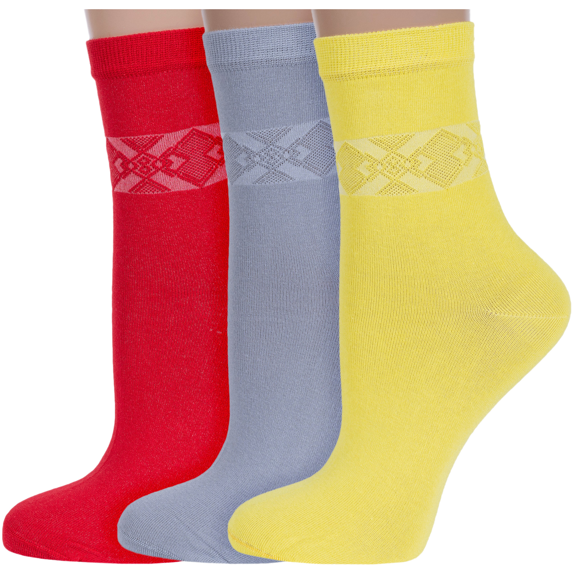 Комплект носков женских Rusocks 3-Ж3-13057 разноцветных 23-25, Красный;серый;желтый, 3-Ж3-13057
Комплект носков женских Rusocks 3-Ж3-13057 разноцветных 23-25, Красный;серый;желтый, 3-Ж3-13057