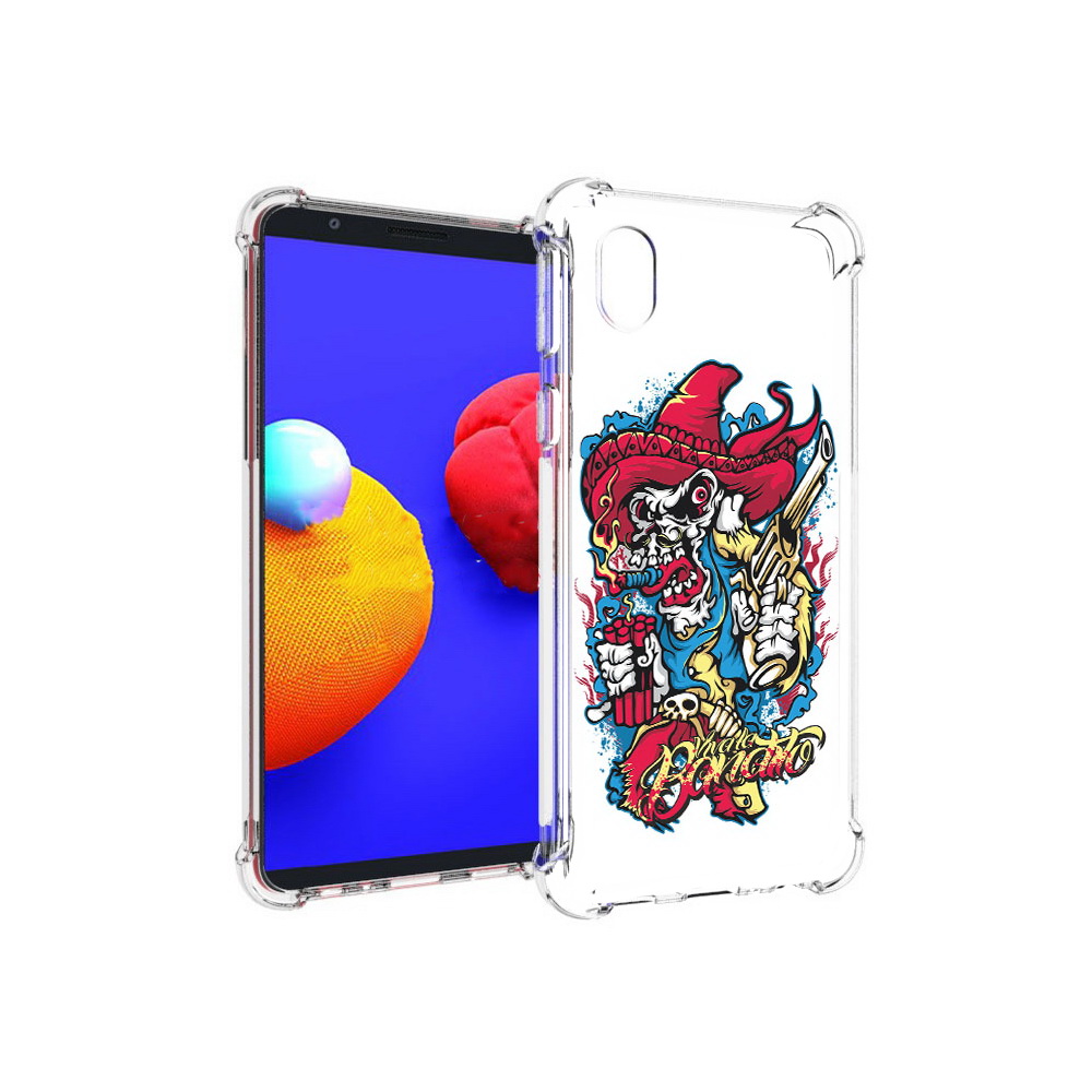 Чехол MyPads Tocco для Samsung Galaxy A01 Core нарисованный скелет с писталетом, Прозрачный, Tocco
Чехол MyPads Tocco для Samsung Galaxy A01 Core нарисованный скелет с писталетом, Прозрачный, Tocco
