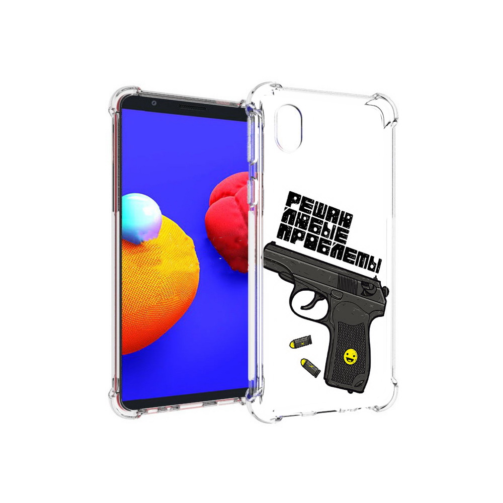 Чехол MyPads Tocco для Samsung Galaxy A01 Core пистолет против проблем (PT151825.477.542), Прозрачный, Tocco
Чехол MyPads Tocco для Samsung Galaxy A01 Core пистолет против проблем (PT151825.477.542), Прозрачный, Tocco