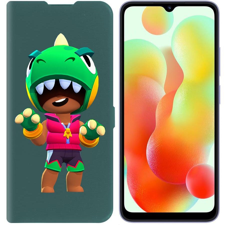 Чехол-книжка Krutoff Eco Book для Xiaomi Redmi 12C Brawl Stars-Дино Леон (зелёный опал)
Чехол-книжка Krutoff Eco Book для Xiaomi Redmi 12C Brawl Stars-Дино Леон (зелёный опал)