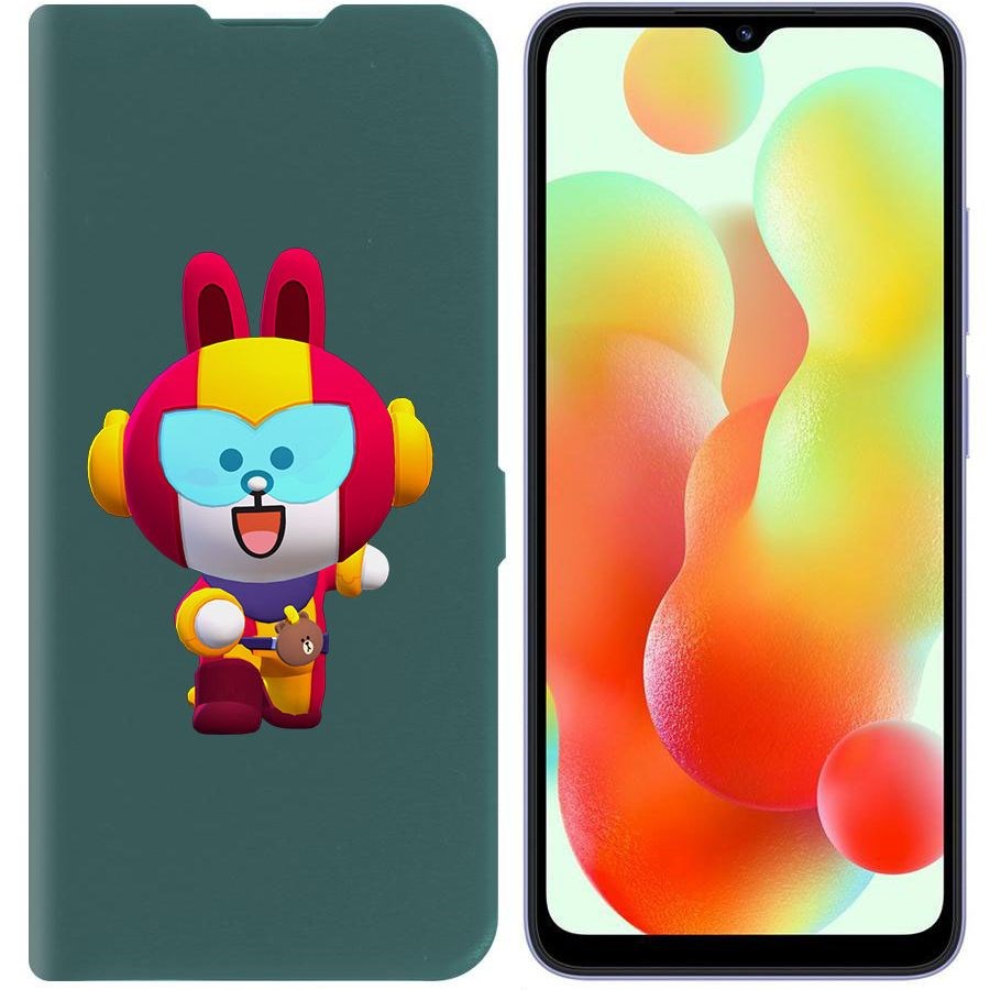 Чехол-книжка Krutoff Eco Book для Xiaomi Redmi 12C Brawl Stars-Кони Макс (зелёный опал)
Чехол-книжка Krutoff Eco Book для Xiaomi Redmi 12C Brawl Stars-Кони Макс (зелёный опал)