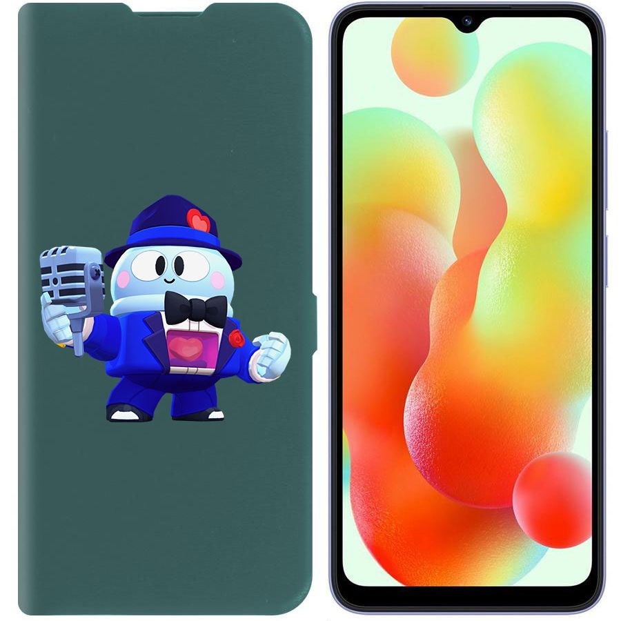 Чехол-книжка Krutoff Eco Book для Xiaomi Redmi 12C Brawl Stars-Стильный Лу (зелёный опал)
Чехол-книжка Krutoff Eco Book для Xiaomi Redmi 12C Brawl Stars-Стильный Лу (зелёный опал)