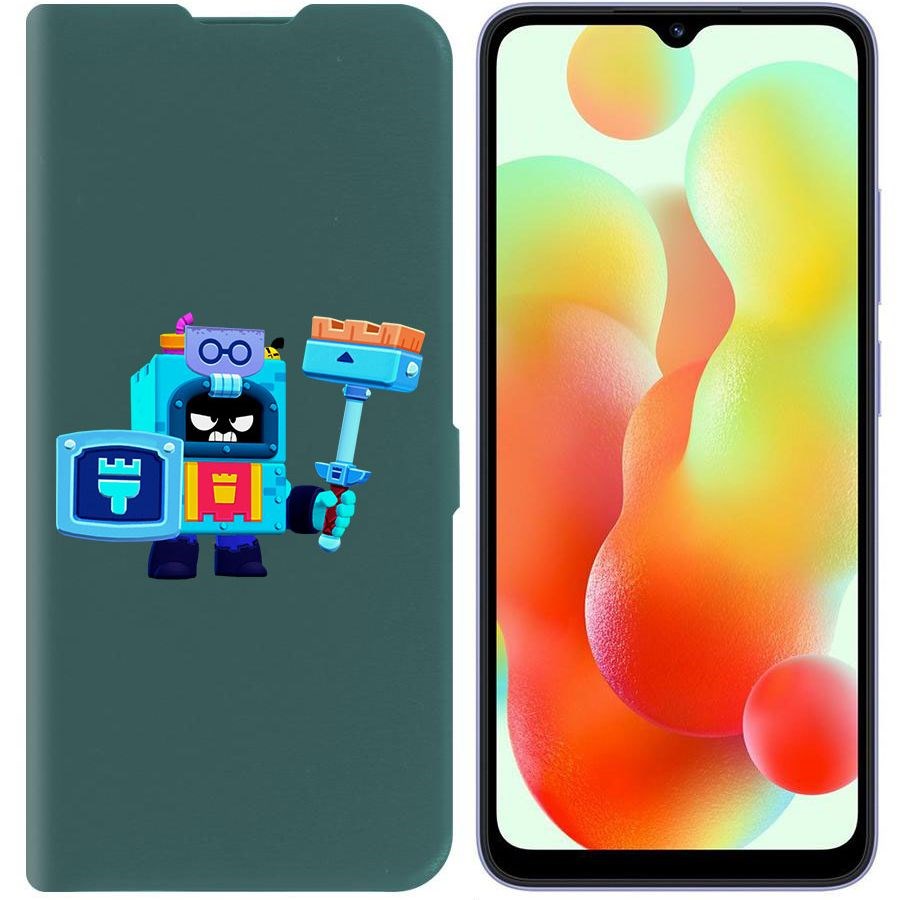 Чехол-книжка Krutoff Eco Book для Xiaomi Redmi 12C Brawl Stars-Эш (зелёный опал)
Чехол-книжка Krutoff Eco Book для Xiaomi Redmi 12C Brawl Stars-Эш (зелёный опал)