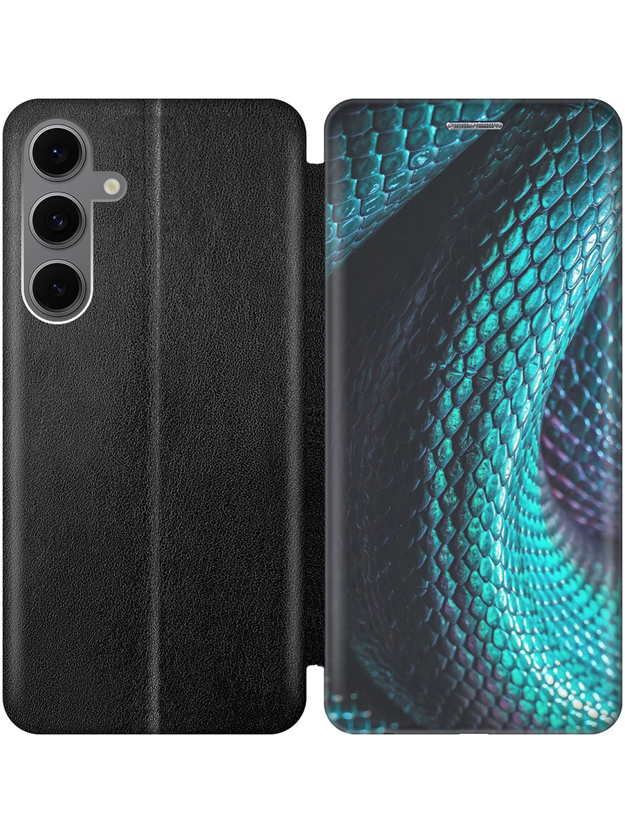 Чехол-книжка на Samsung Galaxy S24 FE с принтом "Змеиная кожа" черный, Черный;зеленый;синий, 786718132
Чехол-книжка на Samsung Galaxy S24 FE с принтом "Змеиная кожа" черный, Черный;зеленый;синий, 786718132