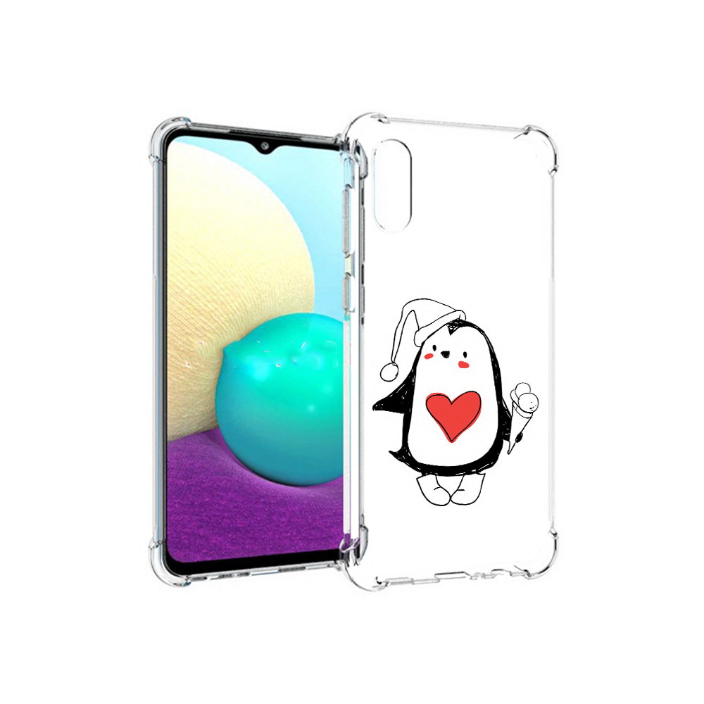 Чехол MyPads Tocco для Samsung Galaxy M02 Пингвин с мороженым (PT157689.478.135), Прозрачный, Tocco 
Чехол MyPads Tocco для Samsung Galaxy M02 Пингвин с мороженым (PT157689.478.135), Прозрачный, Tocco