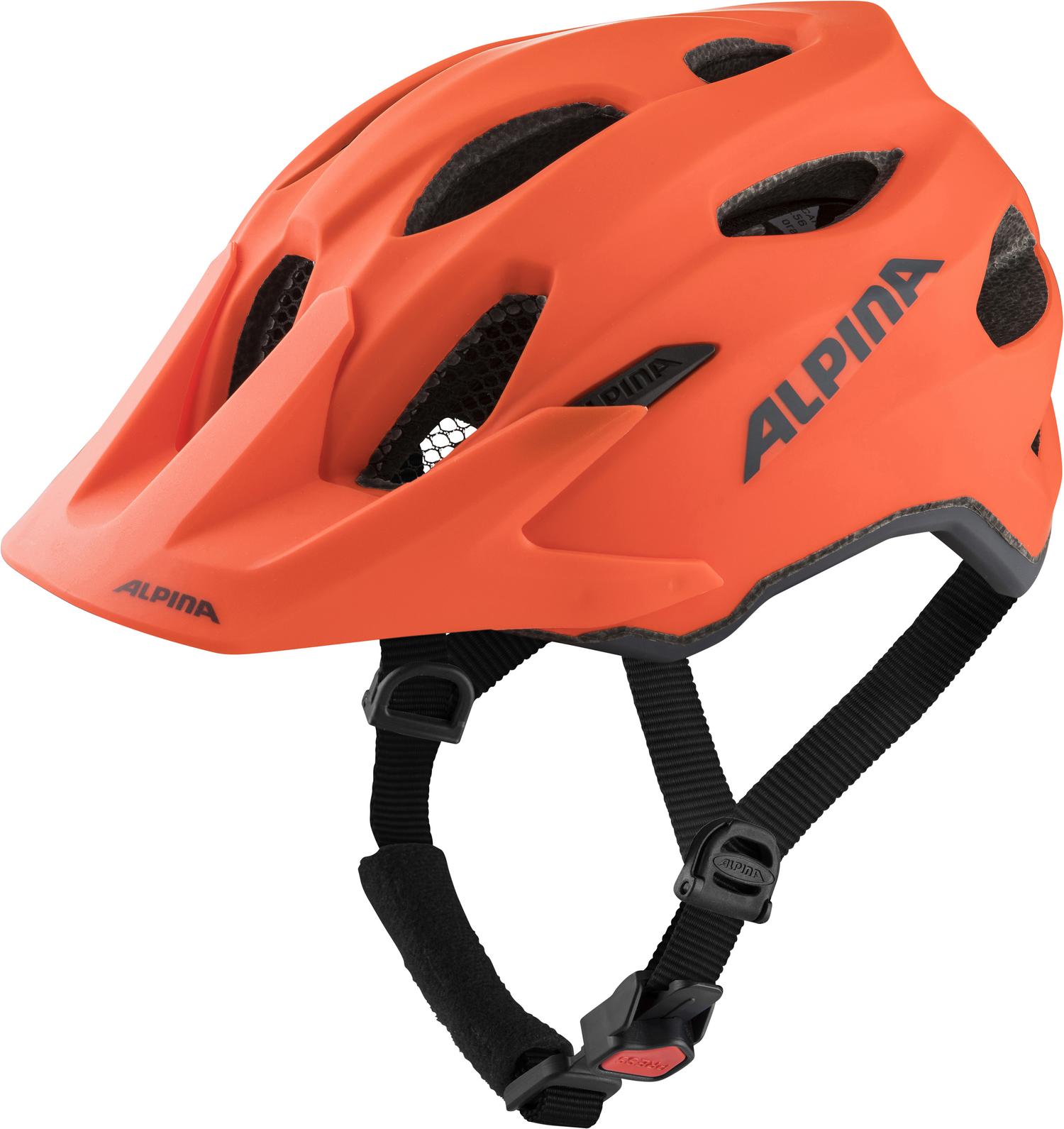 фото Велосипедный шлем alpina carapax jr., pumpkin/orange matt, s