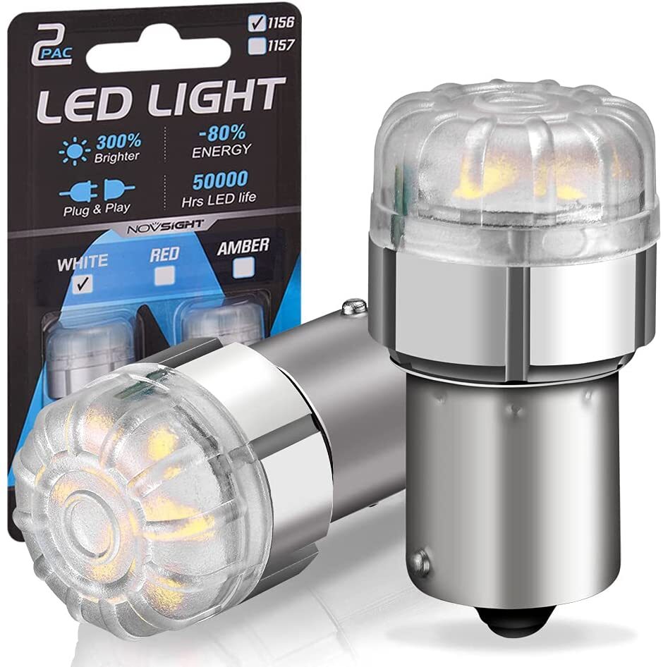 Светодиодная LED лампа Novsight 1156 P21W цоколь BA15S 2 шт одноконтактные белые 6000К, Автомобильная лампа
Светодиодная LED лампа Novsight 1156 P21W цоколь BA15S 2 шт одноконтактные белые 6000К, Автомобильная лампа
