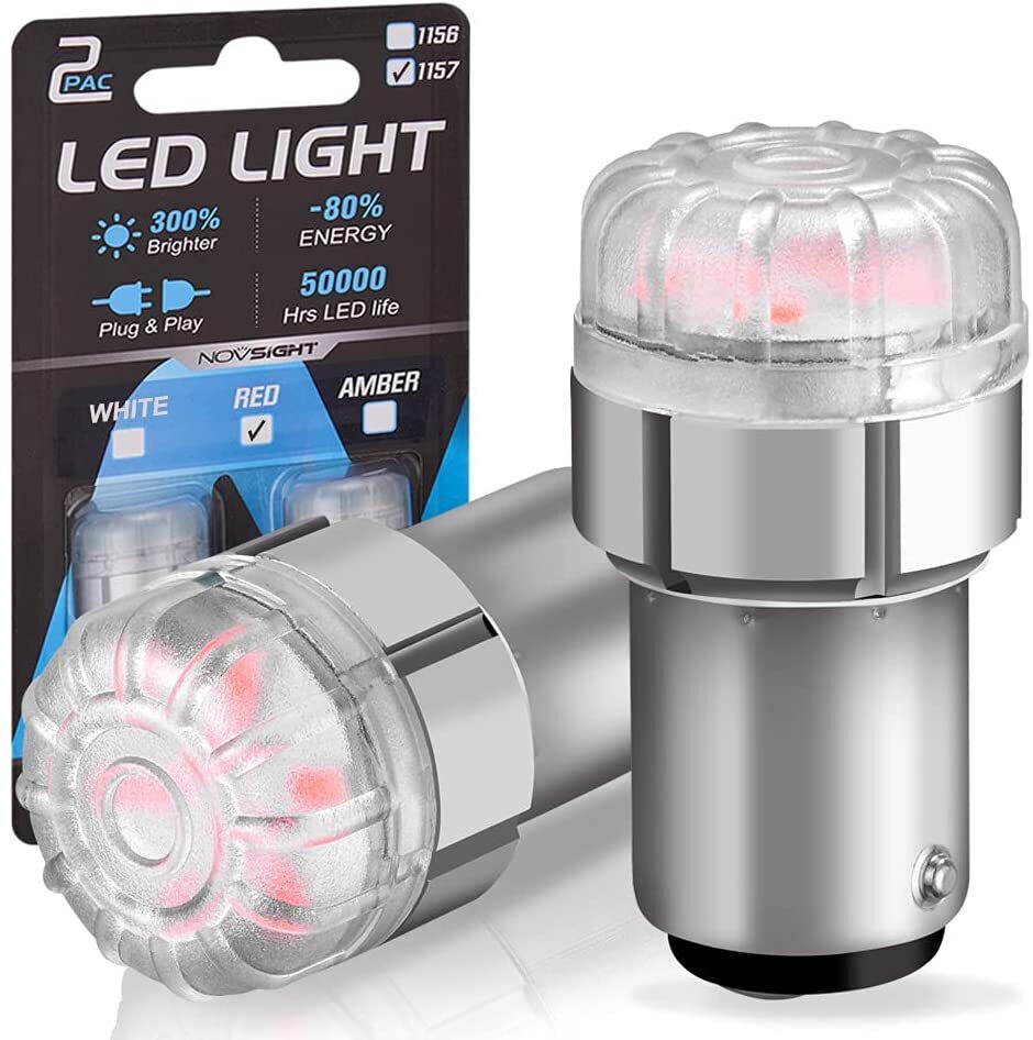 Светодиодная LED лампа Novsight 1157 P21/5W цоколь BAY15D 2 шт 2-кантактные красные 2400К, Автомобильная лампа
Светодиодная LED лампа Novsight 1157 P21/5W цоколь BAY15D 2 шт 2-кантактные красные 2400К, Автомобильная лампа