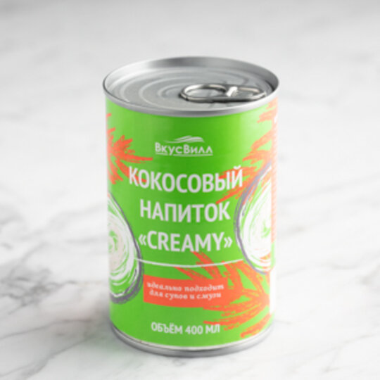 Напиток кокосовый ВкусВилл Creamy 400 мл
Напиток кокосовый ВкусВилл Creamy 400 мл