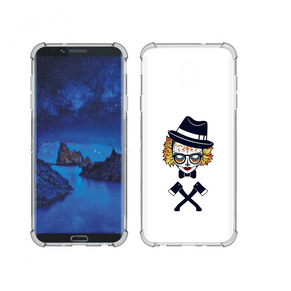 Чехол MyPads Tocco для Samsung Galaxy J7 (2018) девушка в маске с топорами рисунок, Прозрачный, Tocco 
Чехол MyPads Tocco для Samsung Galaxy J7 (2018) девушка в маске с топорами рисунок, Прозрачный, Tocco