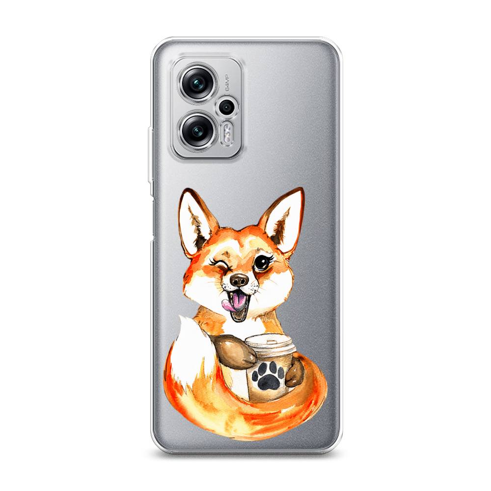 Чехол на Xiaomi Poco X4 GT/Redmi Note 11T Pro/11T Pro Plus "Подмигивающая лиса с кофе", Оранжевый;белый;коричневый, 315250-4
Чехол на Xiaomi Poco X4 GT/Redmi Note 11T Pro/11T Pro Plus "Подмигивающая лиса с кофе", Оранжевый;белый;коричневый, 315250-4