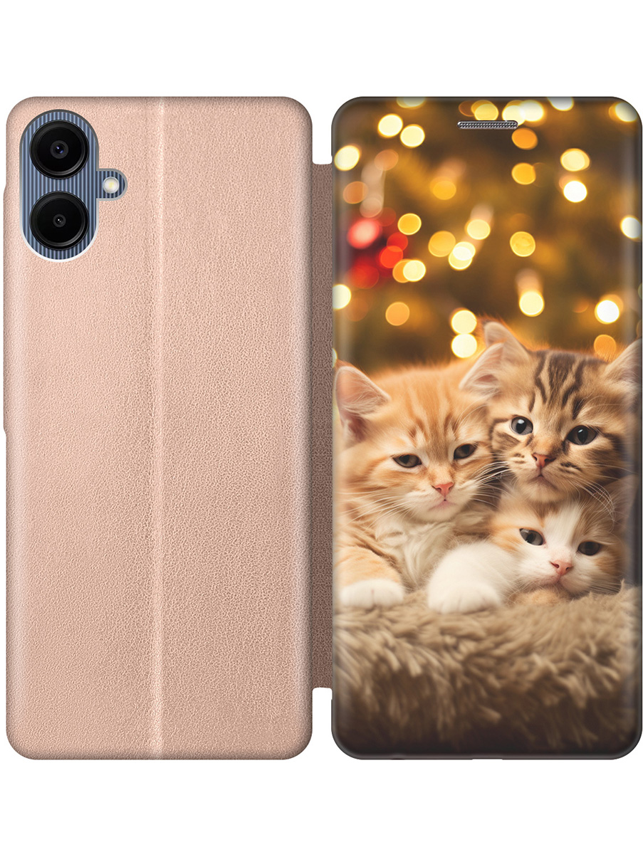 Чехол-книжка на Samsung Galaxy A06 с принтом "Котята и Новый Год" золотой, Золотистый;бежевый;желтый, 786717511
Чехол-книжка на Samsung Galaxy A06 с принтом "Котята и Новый Год" золотой, Золотистый;бежевый;желтый, 786717511