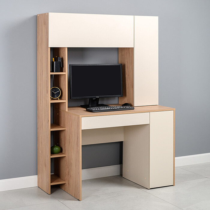 Стол компьютерный МОБИ Комфорт 12.71 Гикори Рокфорд Натуральный/Сатин 116,6х165,1х60, 26268 
Стол компьютерный МОБИ Комфорт 12.71 Гикори Рокфорд Натуральный/Сатин 116,6х165,1х60, 26268