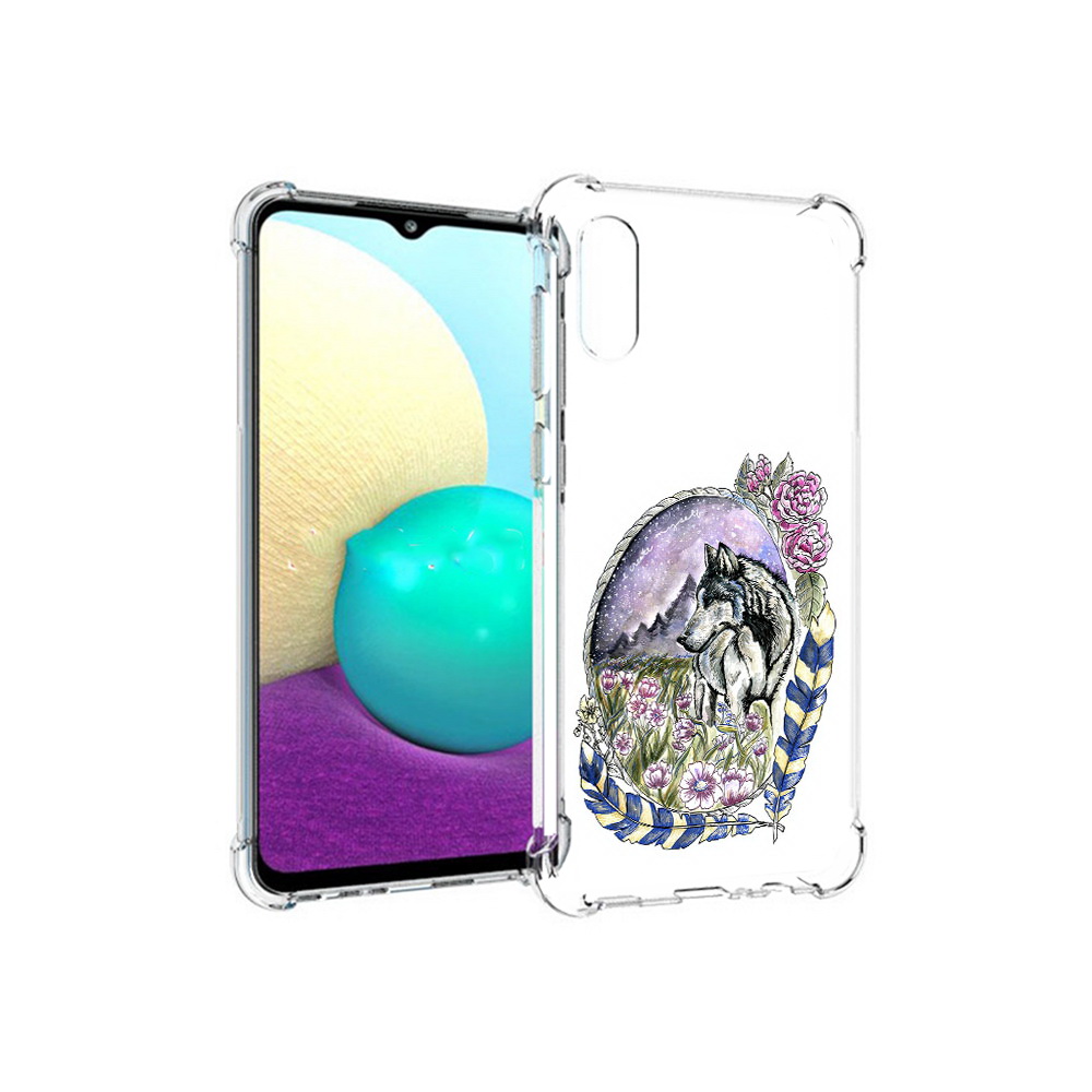 Чехол MyPads Tocco для Samsung Galaxy M02 нарисованный волк в цветах с перьями, Прозрачный, Tocco
Чехол MyPads Tocco для Samsung Galaxy M02 нарисованный волк в цветах с перьями, Прозрачный, Tocco