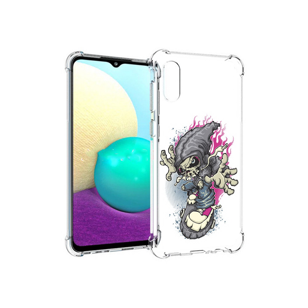 Чехол MyPads Tocco для Samsung Galaxy M02 нарисованный скелет на скейт борде, Прозрачный, Tocco
Чехол MyPads Tocco для Samsung Galaxy M02 нарисованный скелет на скейт борде, Прозрачный, Tocco