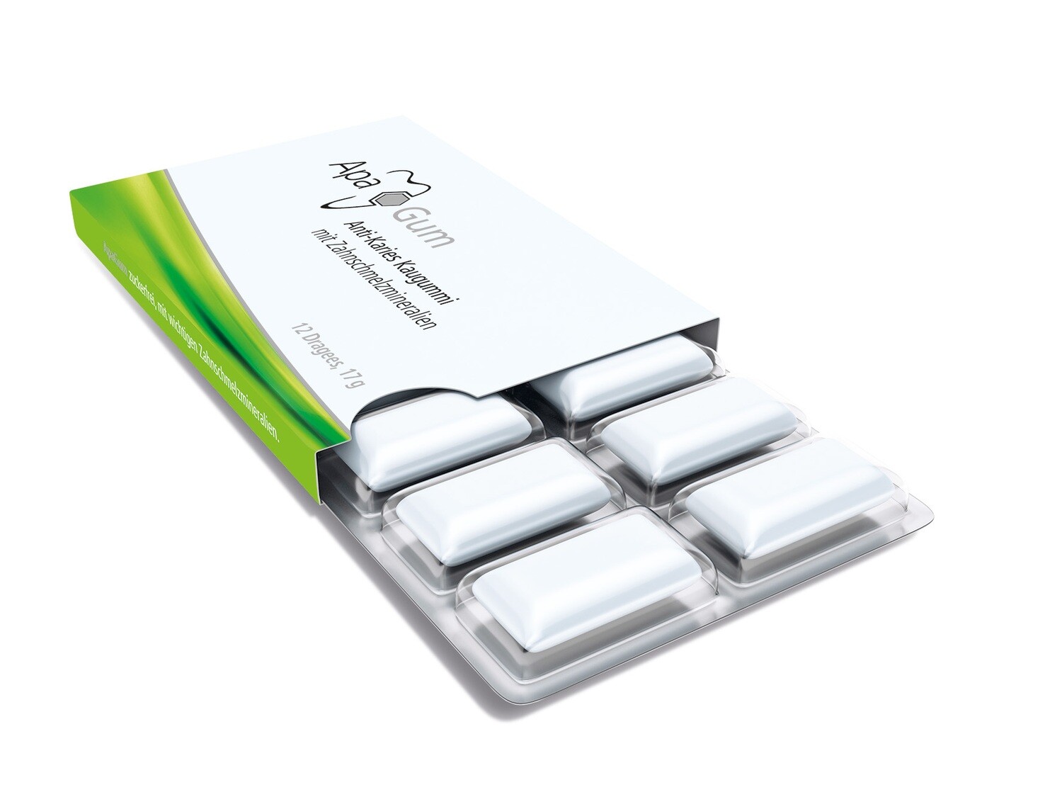 фото Жевательная резинка apagum anti-karies, 12 шт.