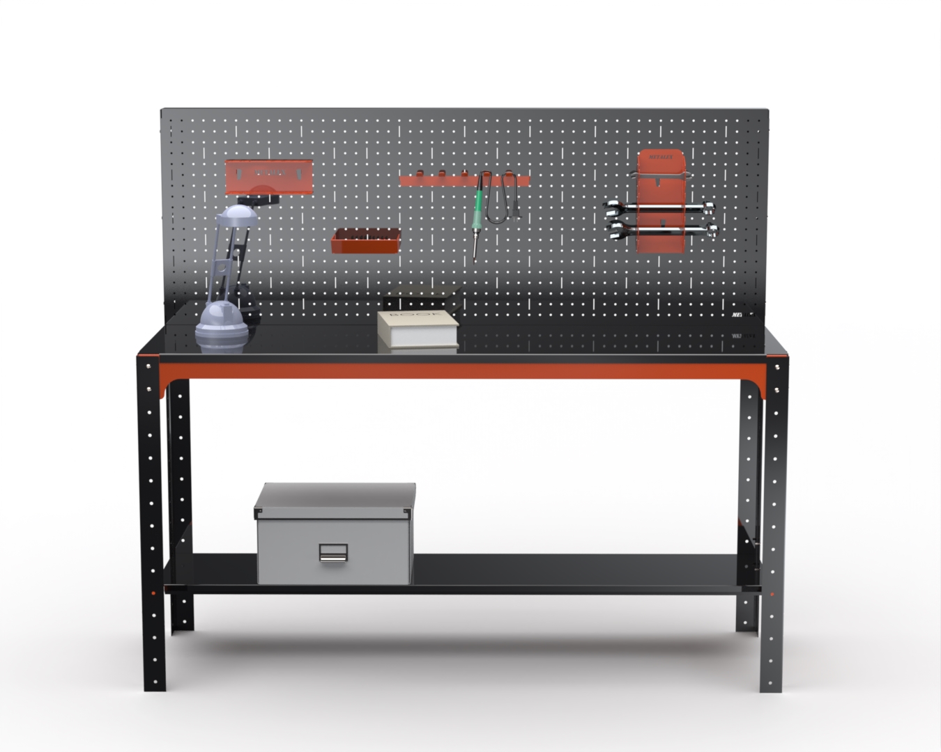 Стол металлический Metalex серия KIT 750х1000х600 + перфопанель с комплектом аксессуаров)
Стол металлический Metalex серия KIT 750х1000х600 + перфопанель с комплектом аксессуаров)