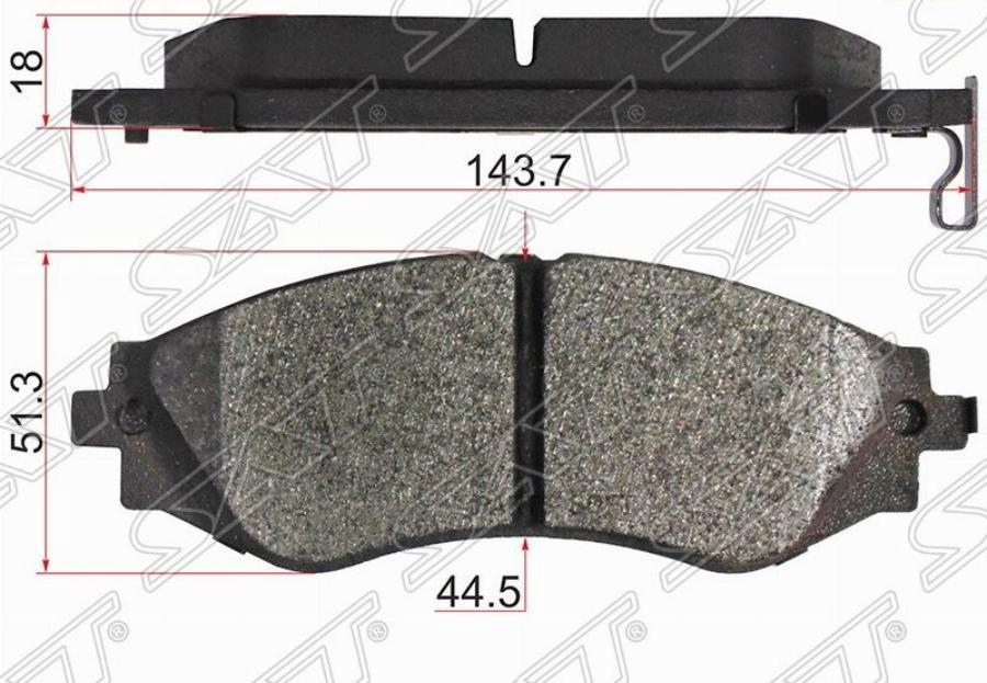 Колодки тормозные перед CHEVROLET LANOS/DAEWOO GENTRA (для диска 256mm) SAT ST96281937
Колодки тормозные перед CHEVROLET LANOS/DAEWOO GENTRA (для диска 256mm) SAT ST96281937
