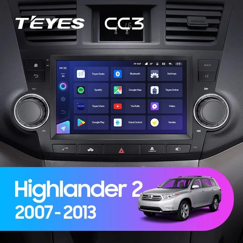 Штатная магнитола Teyes CC3 4/32 Toyota Highlander 2 XU40 (2007-2013) 9"диагональ, Teyes CC3 Toyota Highlander 2 XU40 (2007-2013) 9"диагональ
Штатная магнитола Teyes CC3 4/32 Toyota Highlander 2 XU40 (2007-2013) 9"диагональ, Teyes CC3 Toyota Highlander 2 XU40 (2007-2013) 9"диагональ