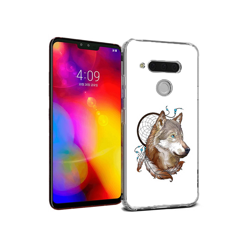 Чехол MyPads Tocco для LG V40 ThinQ волк и ловец снов (PT121590.74.269), Прозрачный, Tocco 
Чехол MyPads Tocco для LG V40 ThinQ волк и ловец снов (PT121590.74.269), Прозрачный, Tocco