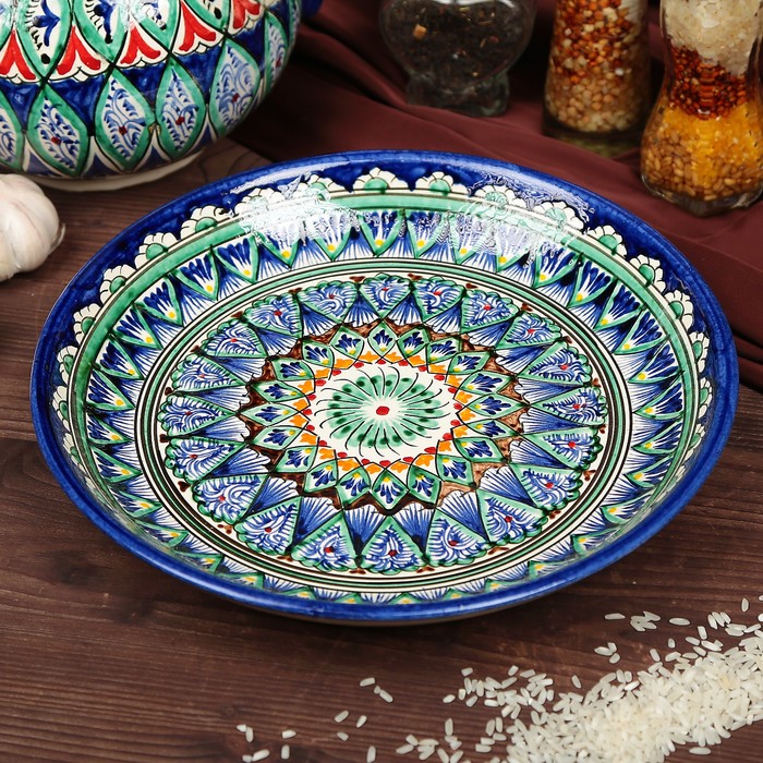 Ляган Риштанская Керамика "Узоры", 25 см, синий, микс, Риштанская роспись синяя
Ляган Риштанская Керамика "Узоры", 25 см, синий, микс, Риштанская роспись синяя