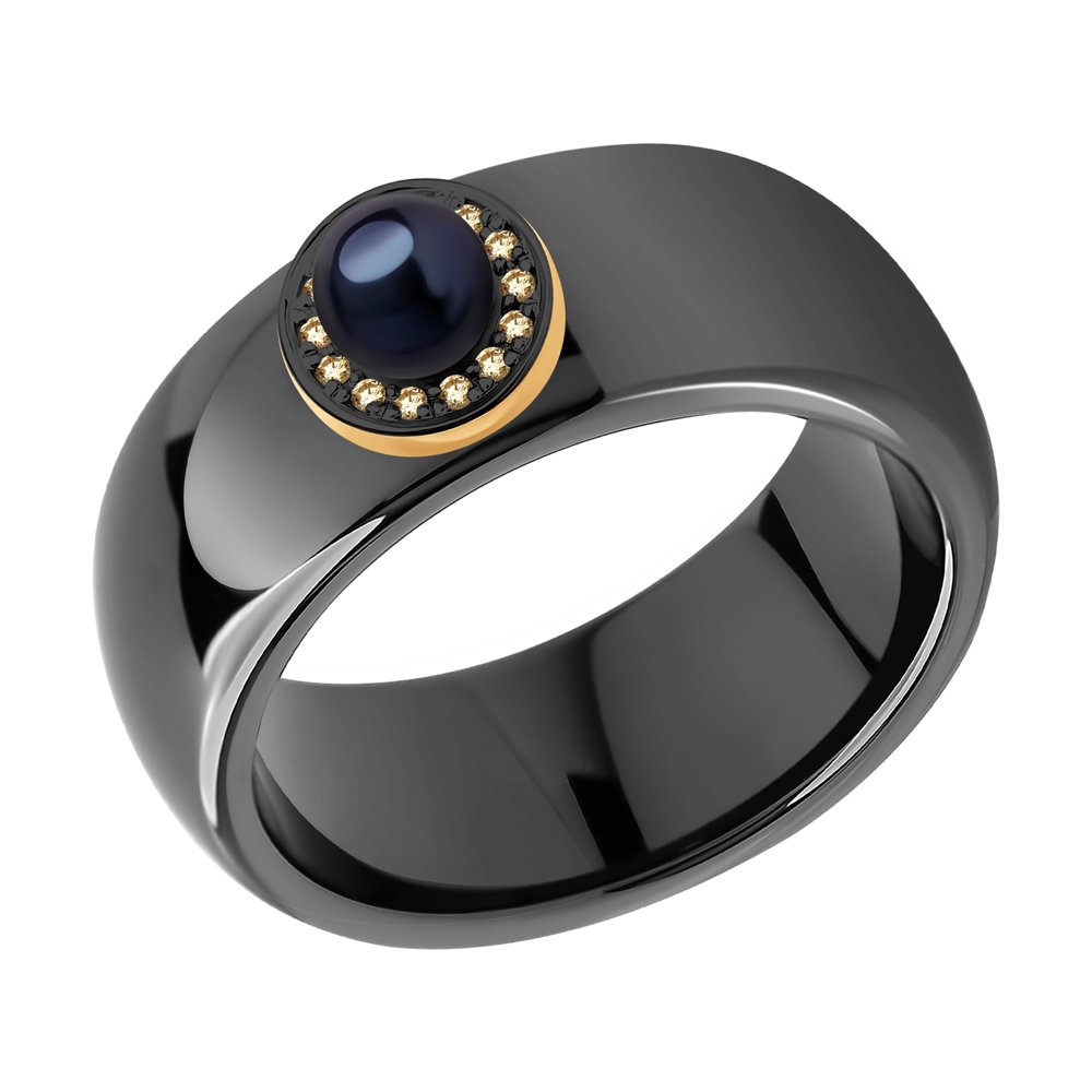 Кольцо из красного золота/керамики с бриллиантом/жемчугом р. , SOKOLOV Diamonds 6015111, 6015111
Кольцо из красного золота/керамики с бриллиантом/жемчугом р. , SOKOLOV Diamonds 6015111, 6015111