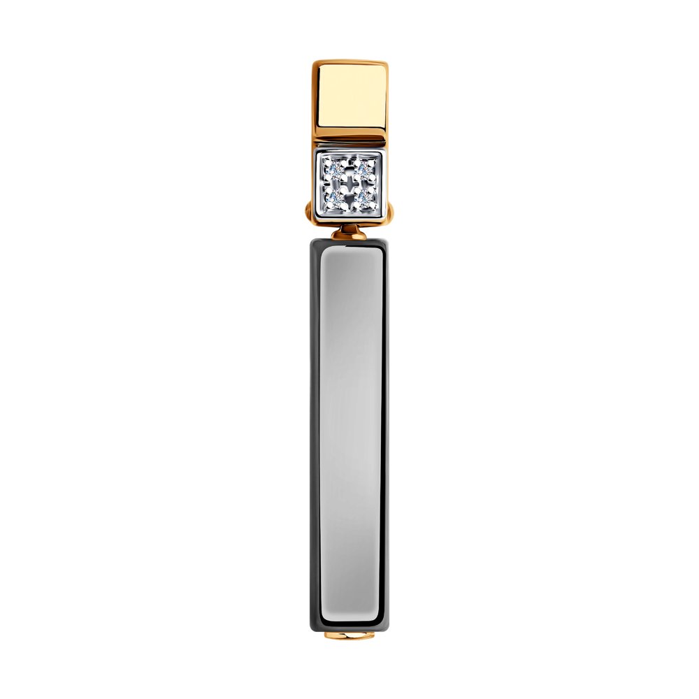Кулон из красного золота с бриллиантом/керамикой SOKOLOV Diamonds 6035066, 6035066
Кулон из красного золота с бриллиантом/керамикой SOKOLOV Diamonds 6035066, 6035066
