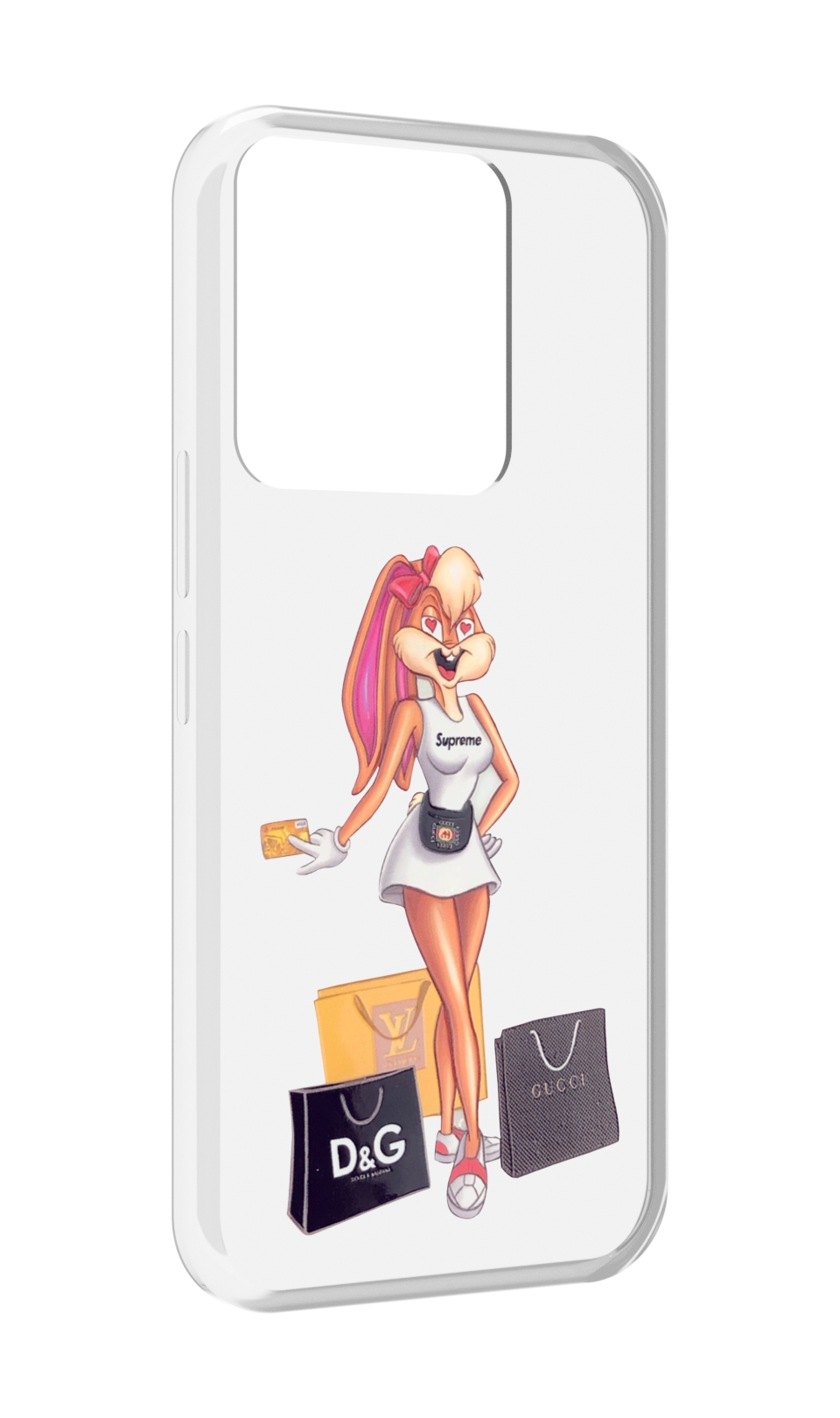 Чехол MyPads модница-зайка женский для Tecno Spark Go 2022 / Tecno Spark 8C, Прозрачный, Tocco
Чехол MyPads модница-зайка женский для Tecno Spark Go 2022 / Tecno Spark 8C, Прозрачный, Tocco
