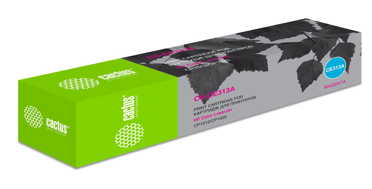 Картридж CACTUS CE313A (126A) Magenta для принтера HP, Пурпурный, CE313A (126A) Magenta
Картридж CACTUS CE313A (126A) Magenta для принтера HP, Пурпурный, CE313A (126A) Magenta
