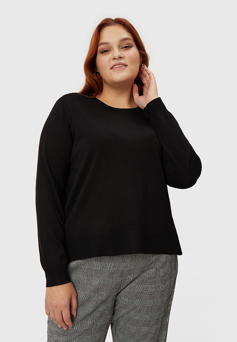 Джемпер женский Modis M212W00689 черный 5XL, M212W00689 
Джемпер женский Modis M212W00689 черный 5XL, M212W00689