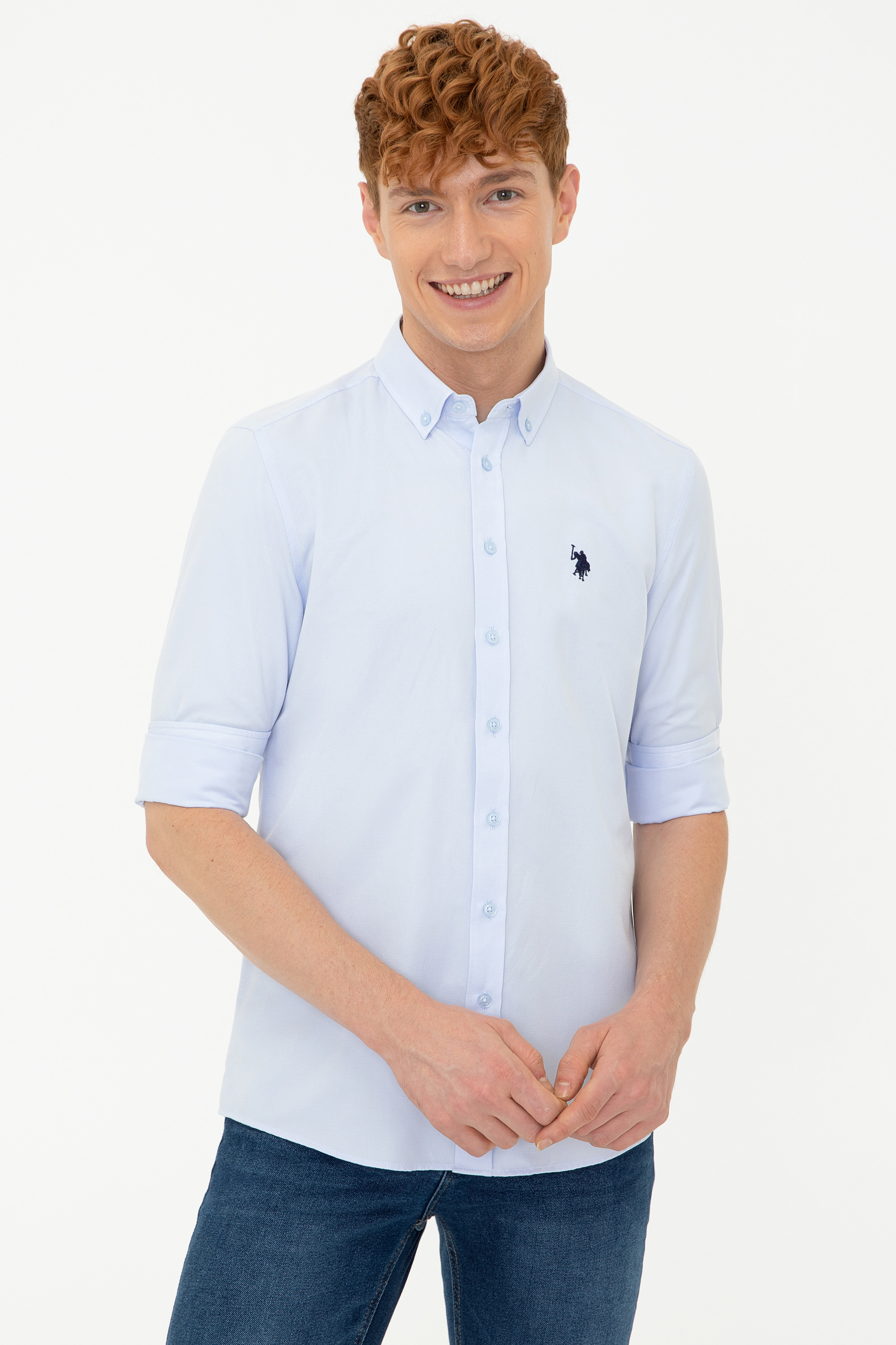 Рубашка мужская U.S. POLO Assn. G081SZ0040METO021K голубая L, G081SZ0040METO021K
Рубашка мужская U.S. POLO Assn. G081SZ0040METO021K голубая L, G081SZ0040METO021K