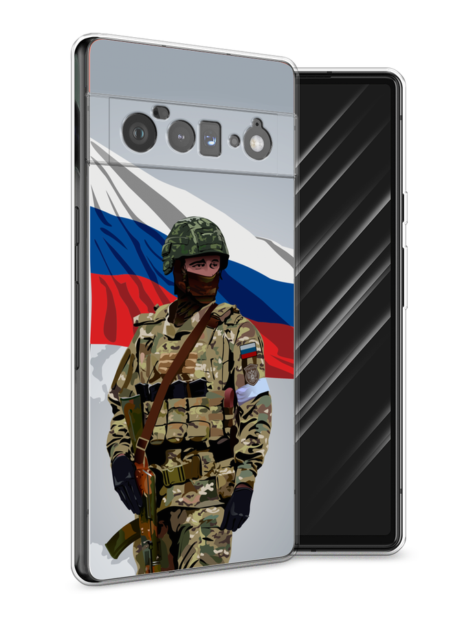 Чехол Awog на Google Pixel 6 Pro "Солдат с флагом", Белый;синий;красный;зеленый, 270950-1
Чехол Awog на Google Pixel 6 Pro "Солдат с флагом", Белый;синий;красный;зеленый, 270950-1