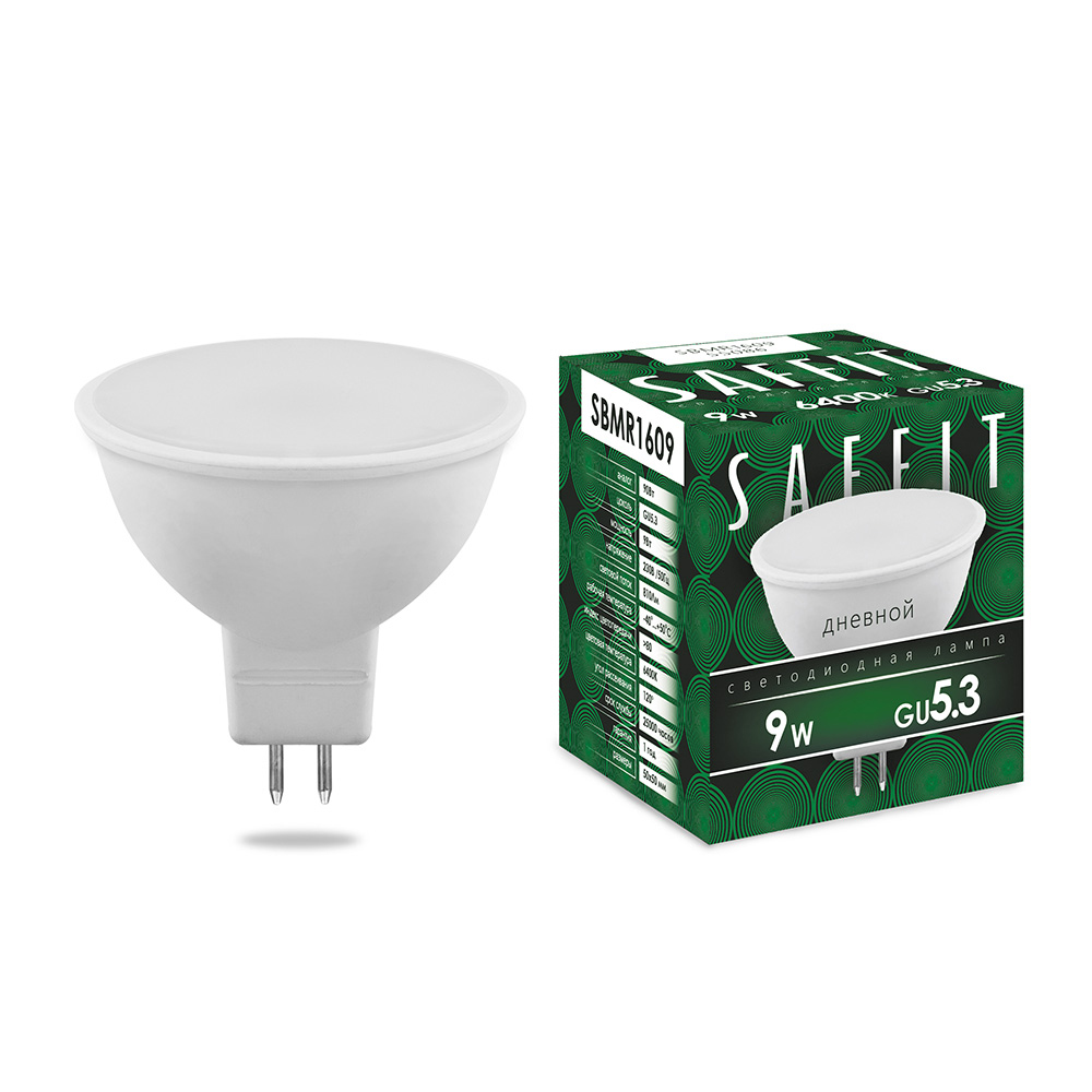 Лампочка светодиодная Saffit SBMR1609, 9Вт G5.3 230V дневной, упаковка 10 шт., 55086, SBMR1609
Лампочка светодиодная Saffit SBMR1609, 9Вт G5.3 230V дневной, упаковка 10 шт., 55086, SBMR1609