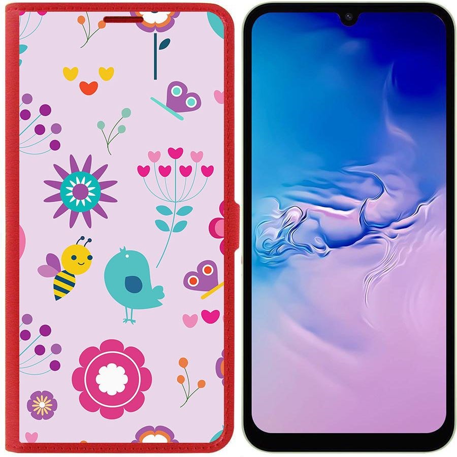 Чехол-книжка Krutoff Eco Book для Samsung Galaxy A24 (A245) Цветочный паттерн 8 (красный)
Чехол-книжка Krutoff Eco Book для Samsung Galaxy A24 (A245) Цветочный паттерн 8 (красный)
