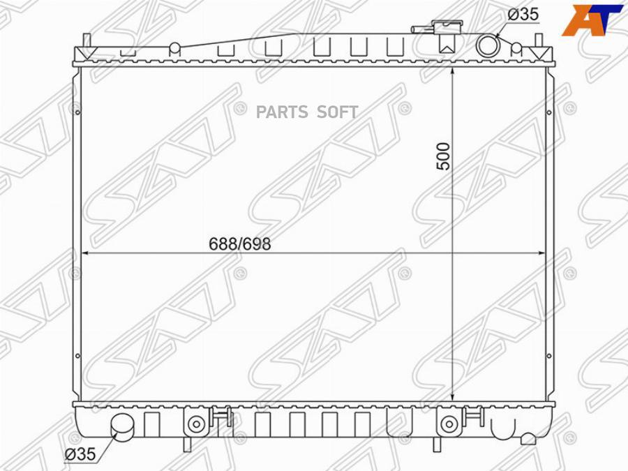 Радиатор Nissan Terrano/Pathfinder 3.5/Regulus/Elgrand 96-03 Diesel Sat арт. NS000R50-D
Радиатор Nissan Terrano/Pathfinder 3.5/Regulus/Elgrand 96-03 Diesel Sat арт. NS000R50-D