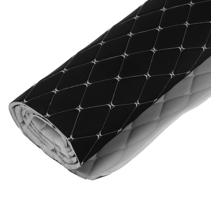 Обшивка салона авто 100x160x0,7 см, кожзам/поролон, ромб, белая строчка, Салон автомобиля
Обшивка салона авто 100x160x0,7 см, кожзам/поролон, ромб, белая строчка, Салон автомобиля