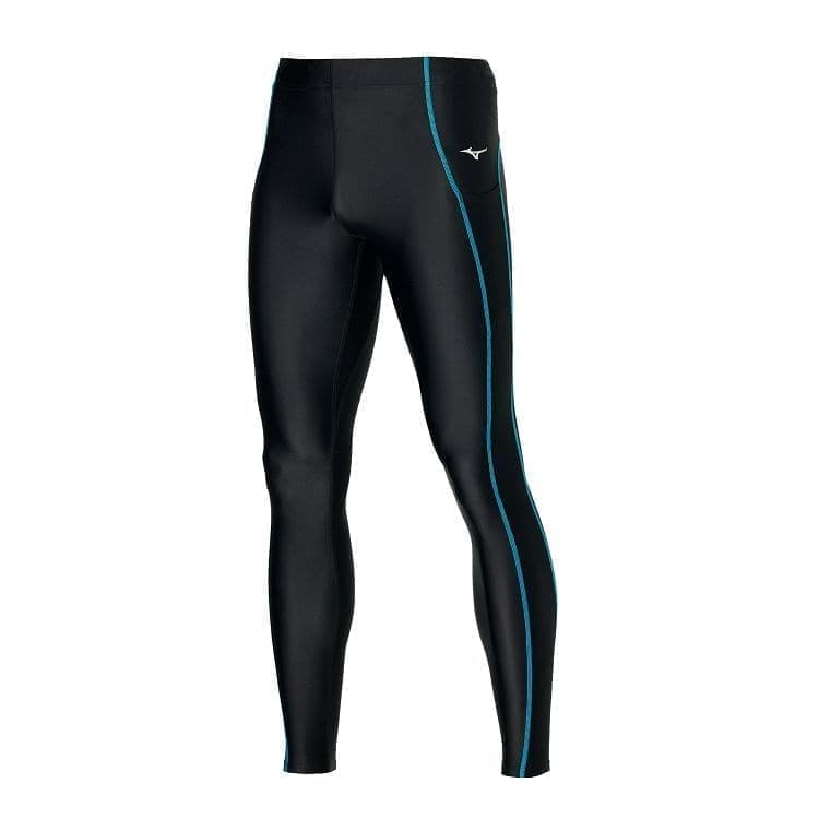 фото Тайтсы мужские mizuno j2gb0511-97 черные s