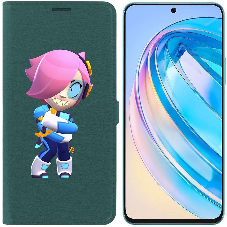 Чехол-книжка Krutoff Eco Book для Honor X8a Brawl Stars-Колетт Навигатор (зелёный опал)
Чехол-книжка Krutoff Eco Book для Honor X8a Brawl Stars-Колетт Навигатор (зелёный опал)