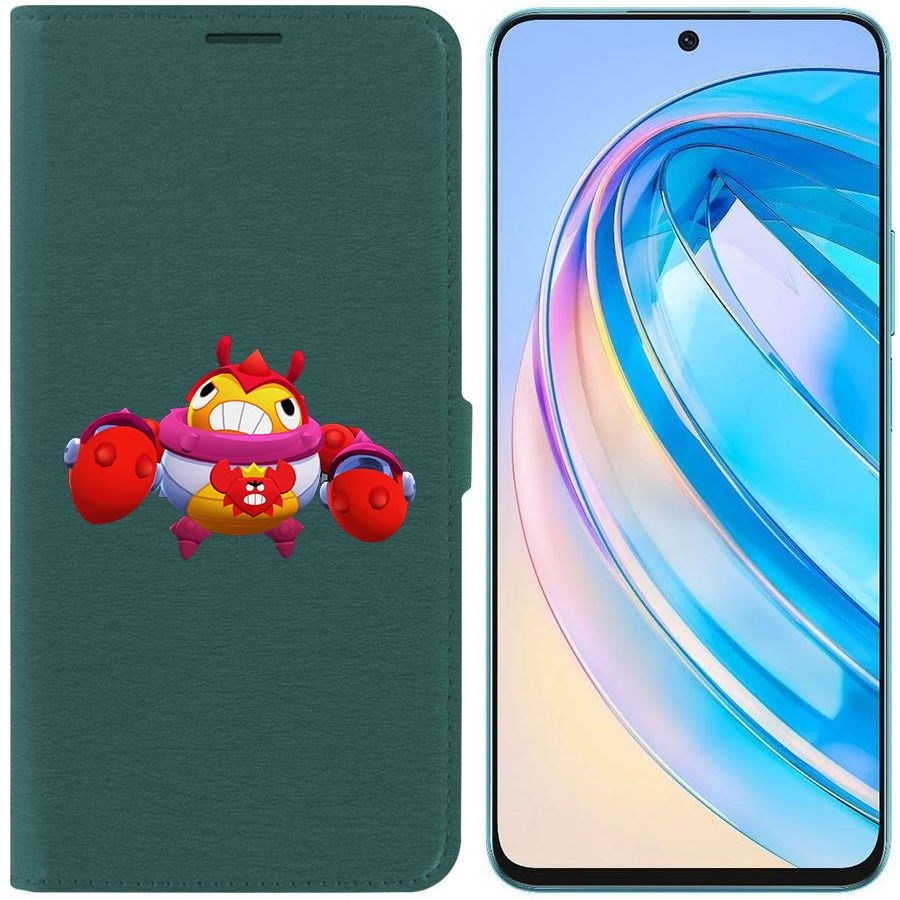 Чехол-книжка Krutoff Eco Book для Honor X8a Brawl Stars-Краб Тик (зелёный опал)
Чехол-книжка Krutoff Eco Book для Honor X8a Brawl Stars-Краб Тик (зелёный опал)