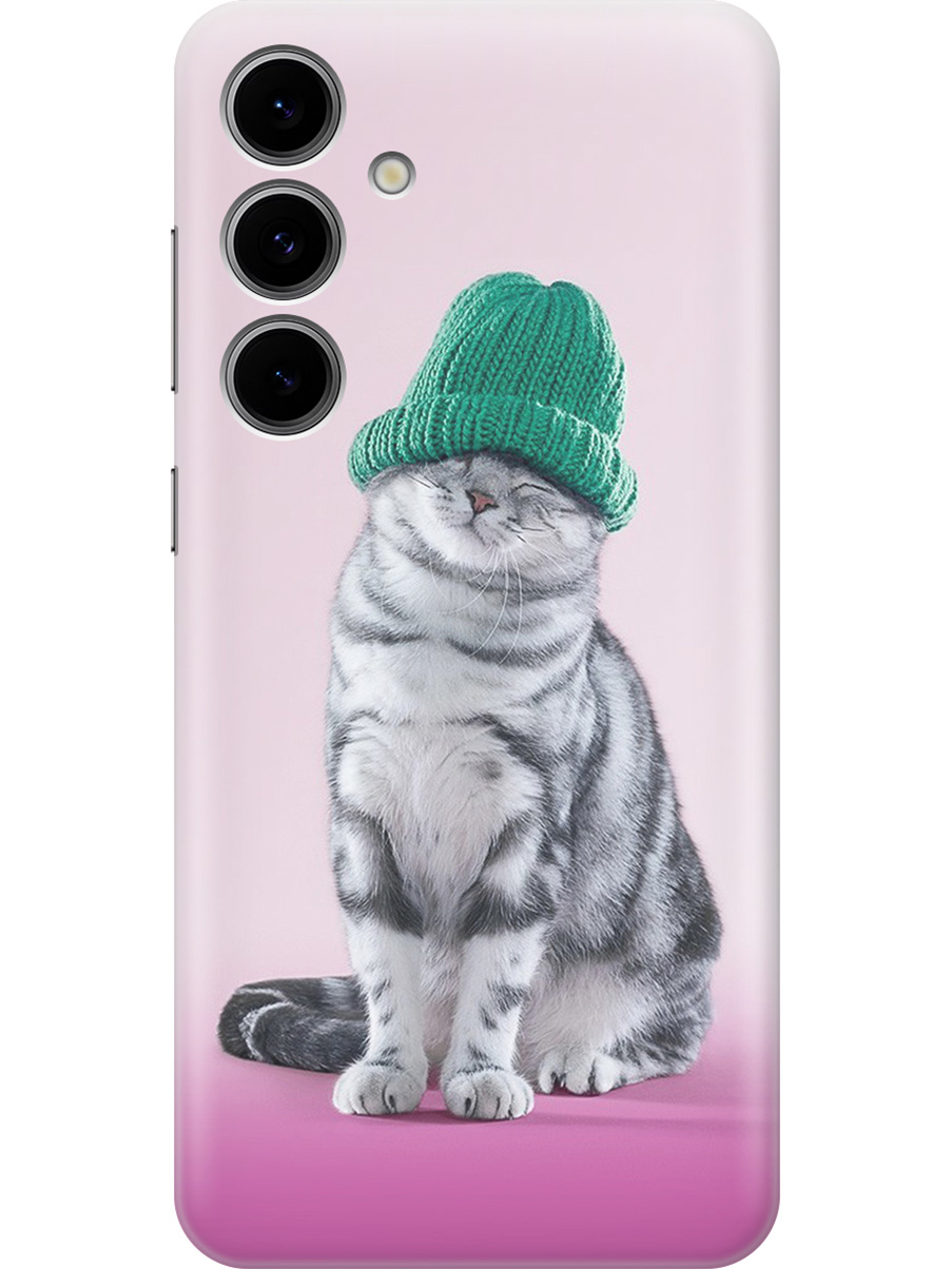 Силиконовый чехол на Samsung Galaxy S24 FE с принтом "Кот в зеленой шапке", Прозрачный;розовый;серый, 786718111
Силиконовый чехол на Samsung Galaxy S24 FE с принтом "Кот в зеленой шапке", Прозрачный;розовый;серый, 786718111