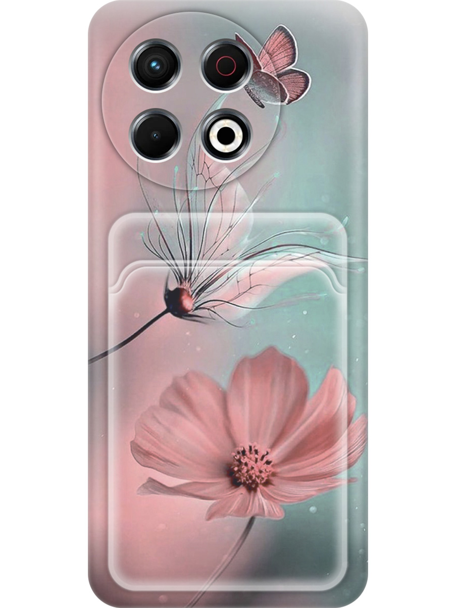 Силиконовый чехол на Tecno Spark 30 Pro с принтом "Бабочка и цветы" с карманом для карты, Прозрачный;голубой;розовый;серый, 786719922
Силиконовый чехол на Tecno Spark 30 Pro с принтом "Бабочка и цветы" с карманом для карты, Прозрачный;голубой;розовый;серый, 786719922