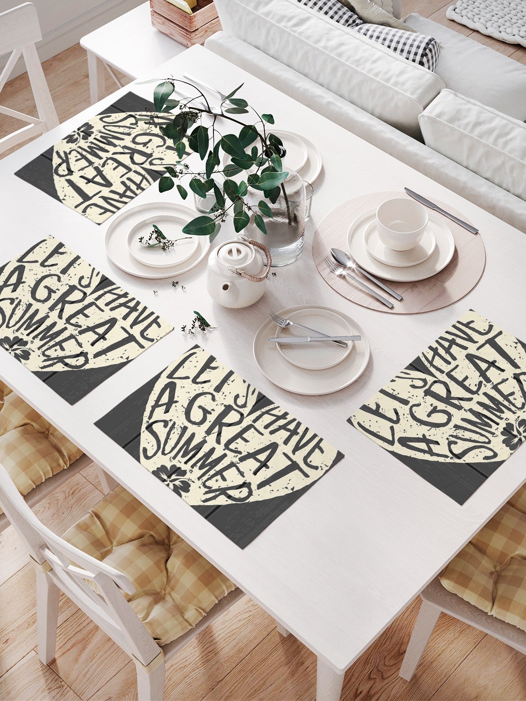 JoyArty Комплект салфеток для сервировки стола «Замечательное лето» (32х46 см, 4 шт.), Серый;черный;белый
JoyArty Комплект салфеток для сервировки стола «Замечательное лето» (32х46 см, 4 шт.), Серый;черный;белый
