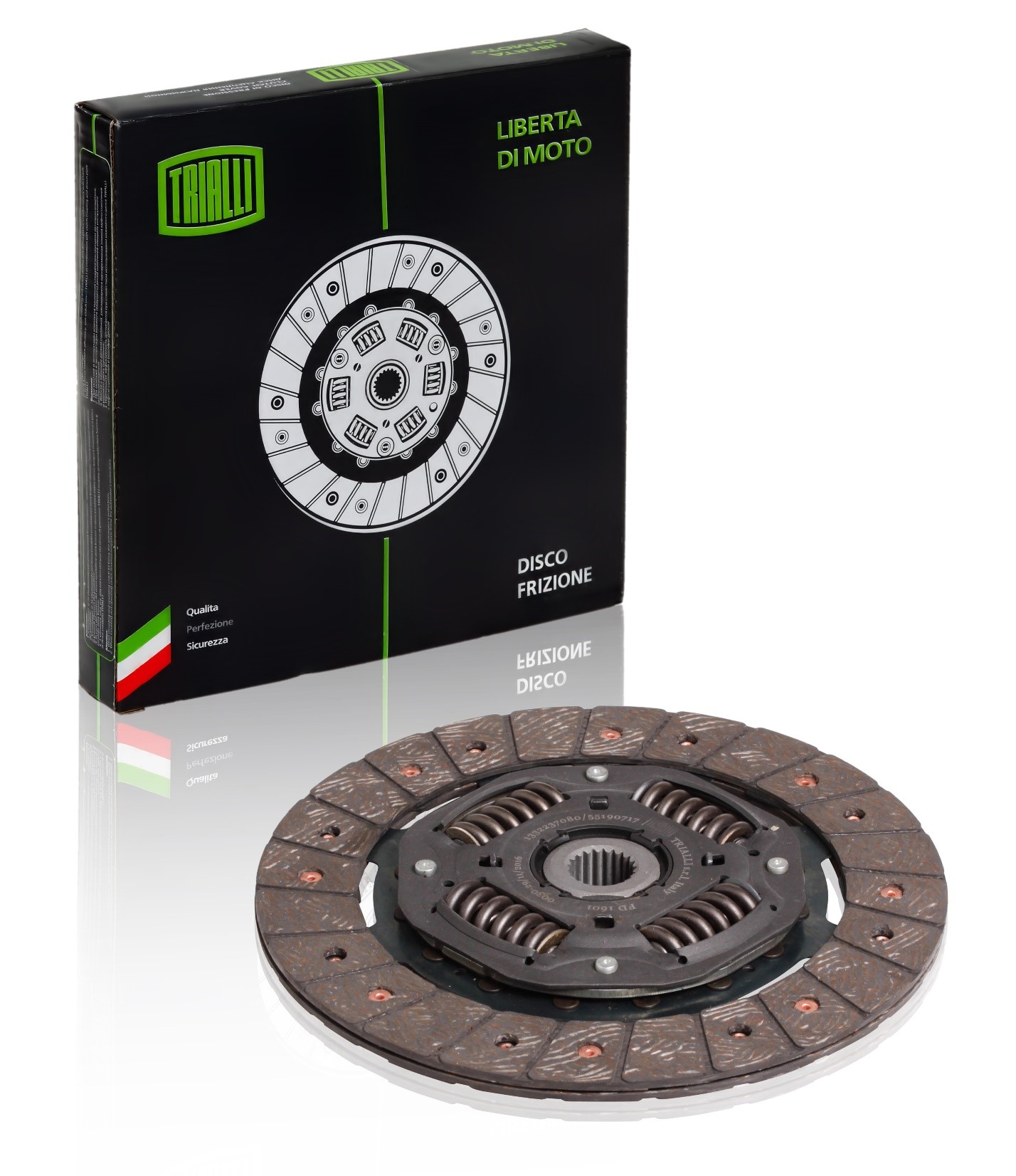 фото Диск сцепления trialli ведомый для fiat ducato (02-) 2.3 jtd (mlgu) fd 1601